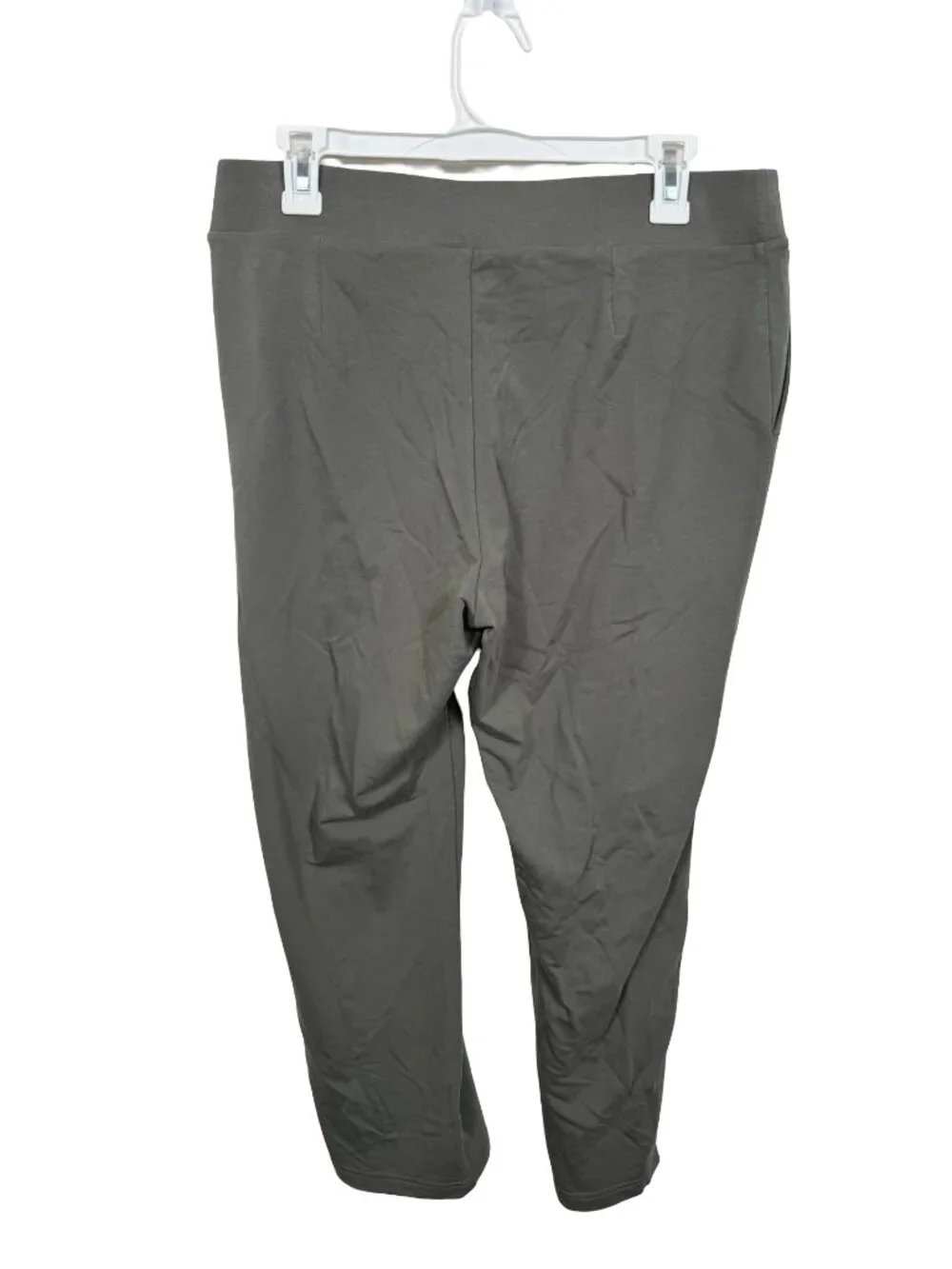 Pure Jill J Jill Affinity French Terry Slim Leg Pants Medium Sage Green Pull On